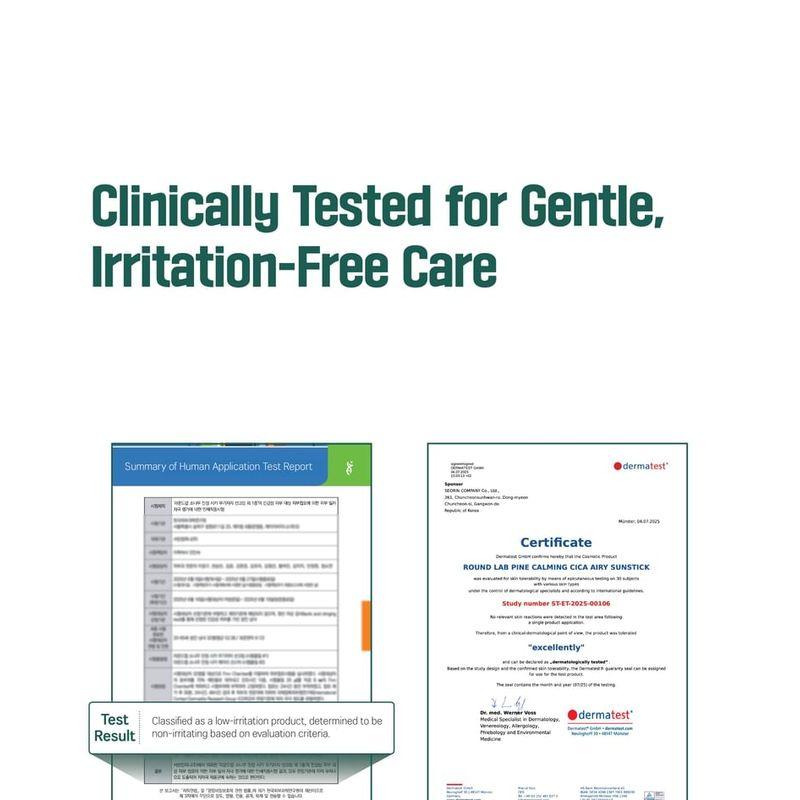 ROUND LAB Pine Calming Cica Airy Sun Stick