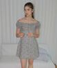 Bember Lillian Floral Mini Dress_Green