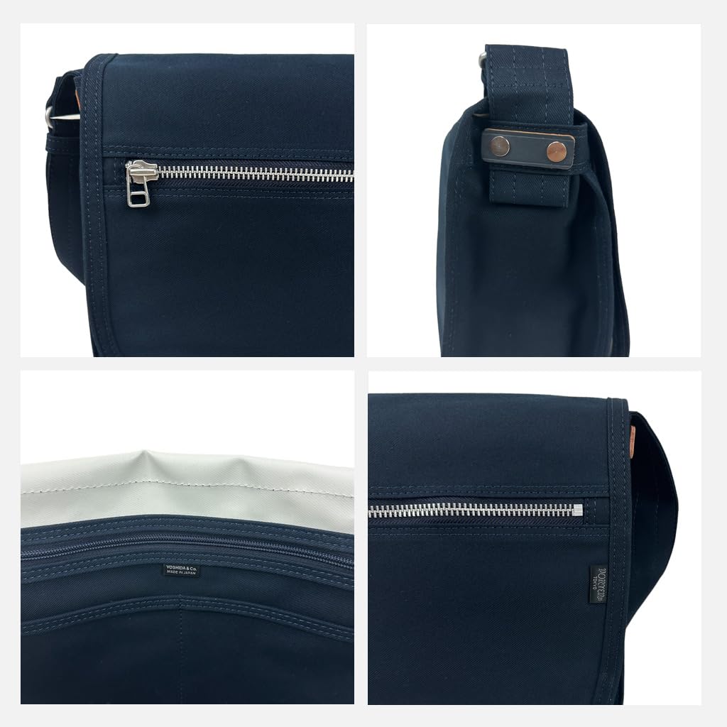 [Porter] Naked Shoulder Bag (L) 667-19471 NAKED Navy (50)