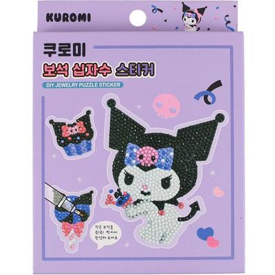 Adesivo Sanrio Jewel Puzzle, Kuromi, brinquedos populares coreanos de 1 peça
