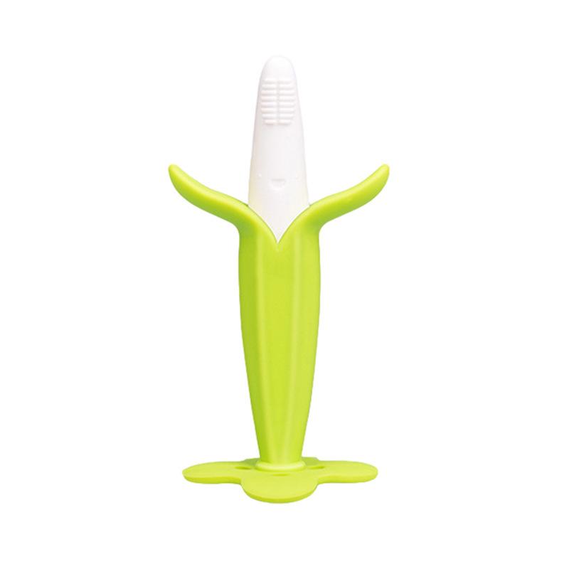 Popular Silicone Banana Teether and Toothbrush with Suction Cup - Baby Safe Molar Stick, Food Grade Chew Toy