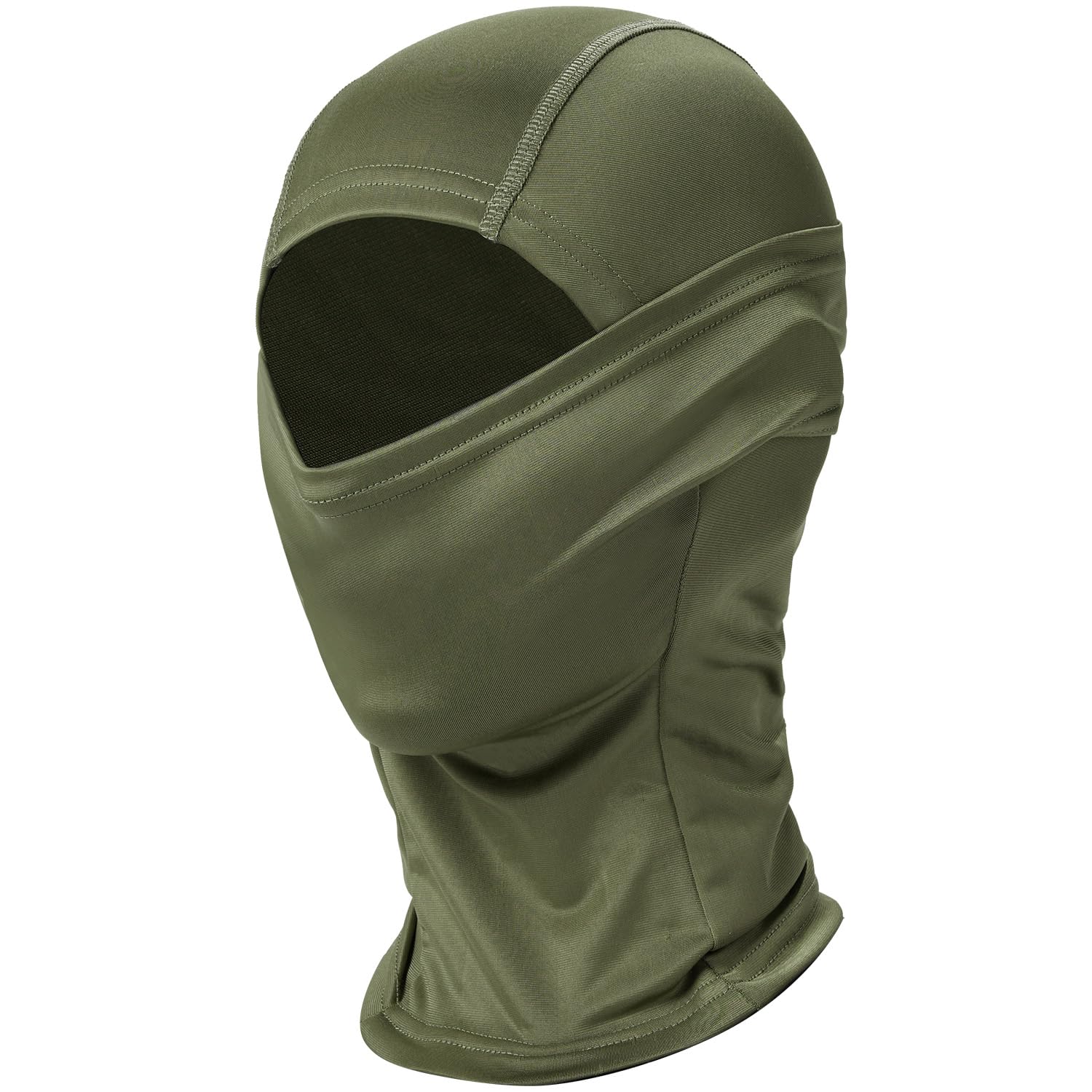 

ONETIGRIS Breathable Balaclava Face Cover with Sun Protection and UV and Stretchy Neck Guard for and Black and Green Men s Protection, 4-Way Use, зелёный