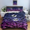 Flying bats silhouette. Bedding Duvet cover sets Duvet covers Pillowcases gifts (1 * Duvet Cover 2 * Pillowcases, without duvet insert)