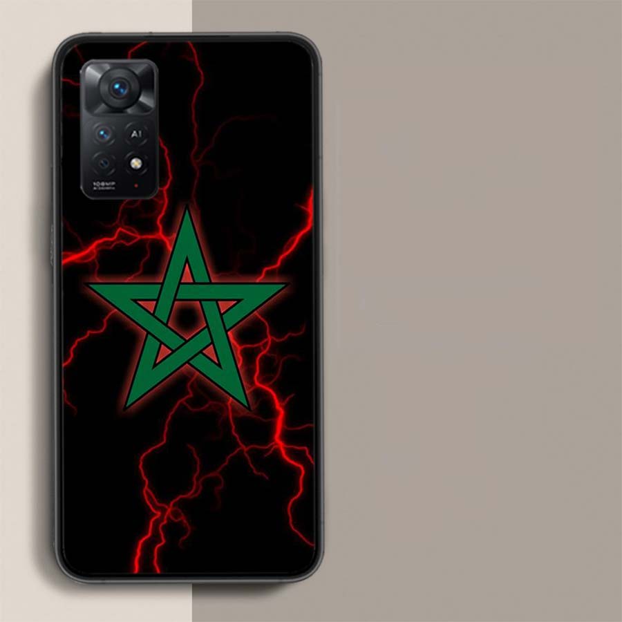 Morocco Flag Phone Case For Xiaomi Redmi Note 12 Pro Plus 5G 12S 11 11E 11T Pro 10 9 8 7 11S 10S 4G 9T 8T 9S Capa Coque Cover So
