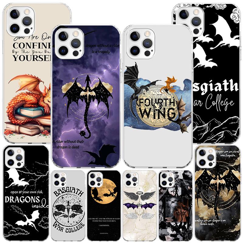 F-Fourth W-Wing Dragon Phone Case For iPhone 13 12 Mini 11 Pro Max XS XR X SE 7 8 Plus 5S 5 6S 6 Gift Print Cover Fundas