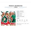 Green Christmas Elf Costume Womens Dress Festive Party Stage Performance