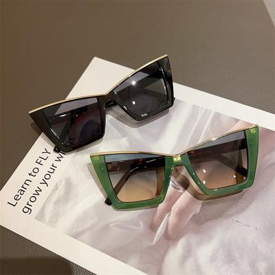 New Fashion Women Sunglasses Personalized Trendy Cat Eye Design Sun Glasses Uv Resistant High End Glasses Men Outdoor Sunnies