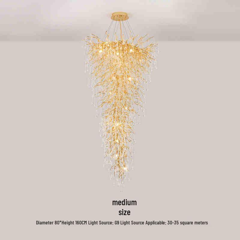 Elegant French Luxury Crystal Chandelier with Water Drop Design for Dining Rooms and Villas