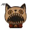 Textured Wood Craft Ornaments Halloween Wooden Ornaments, Distressed Pumpkin/Cat Decorations, Desktop & Wall Premium Solid Art Decors for Autumn