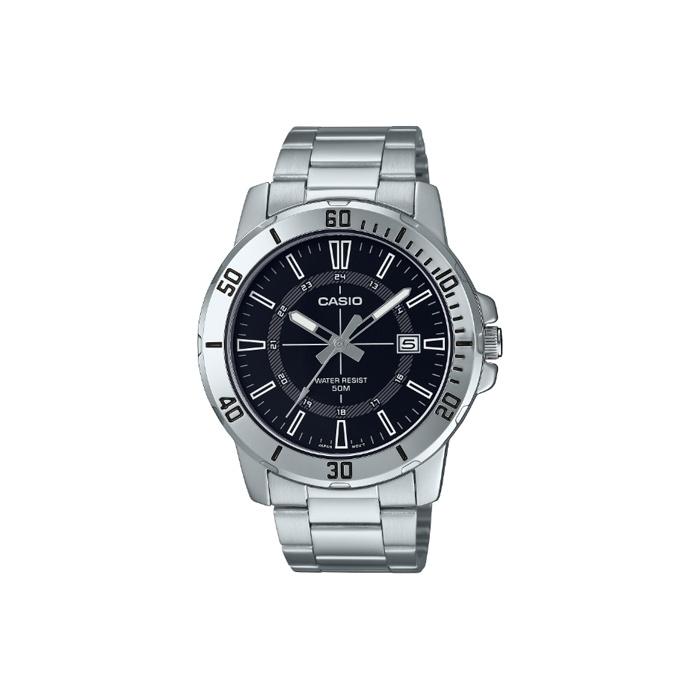 CASIO Men Standard Series Black Watch MTP-VD01D-1C MTP-VD01D-1C Black Dial
