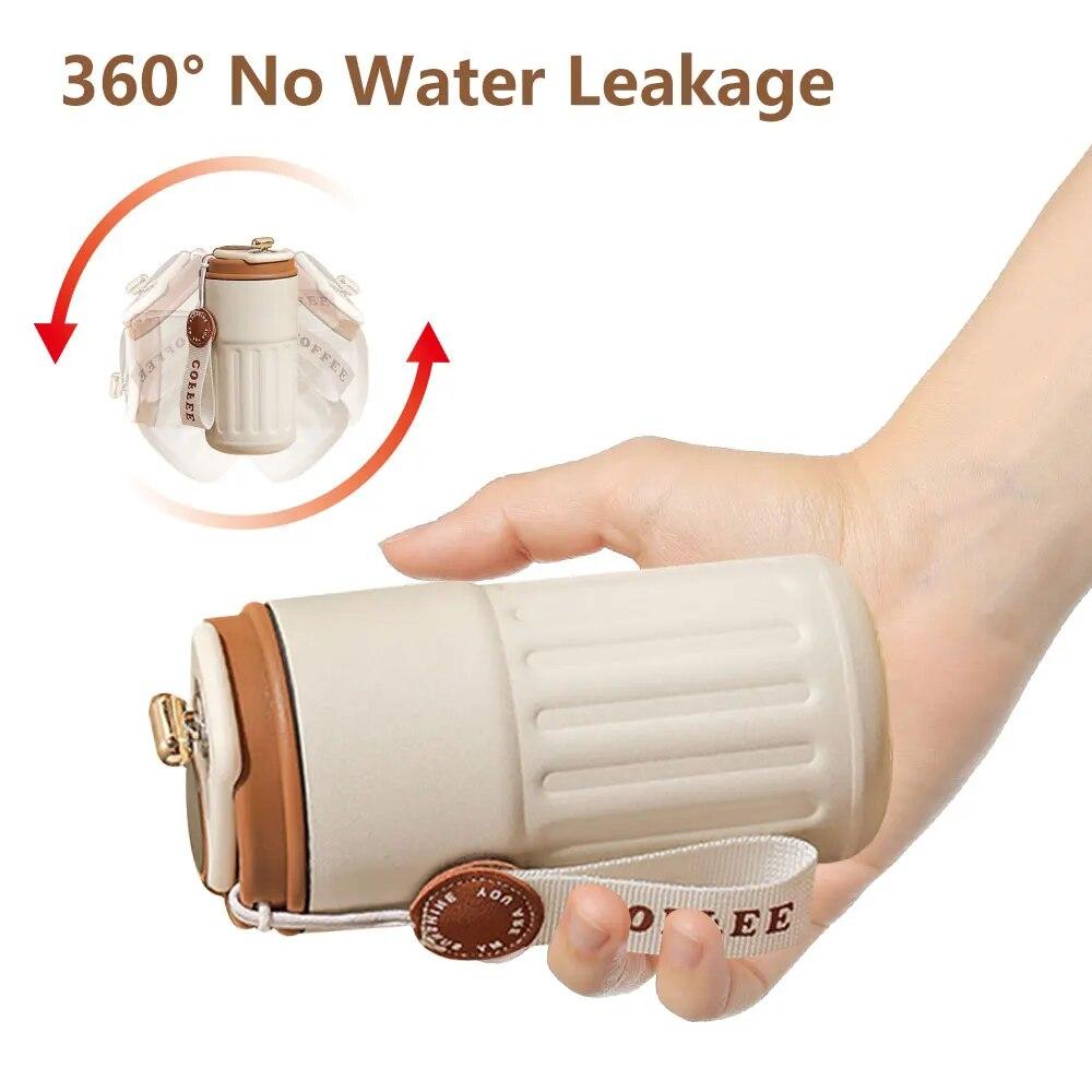 Elegant Insulated Mug LED Smart Temperature Display Keep Cold Insulated Coffee Milk Mug 450ml Large Capacity Stainless Steel