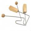 Percussion Instrument Wood Wooden Shaker Metal Frame Handheld for Children,