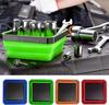 Magnetic Tools Tray Foldable Square Silicone Bowls Screw Bolt Nut Washer Trays Hardware Small Metal Parts Magnetic Storage Box