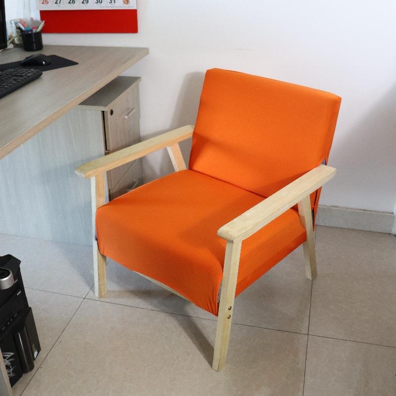 Elastic Single Sofa Cover Solid Universal Wood Chair Cover High Stretch Hotel Living Room Furniture Arm Chair Protector Cover