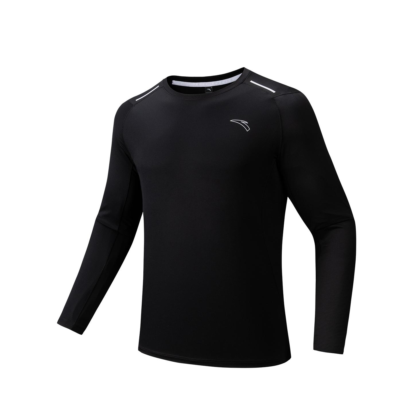 

Anta Simple Round Neck Quick-Dry Comfortable Sports Long Sleeve T-Shirt Men Tops 952535407-3 S