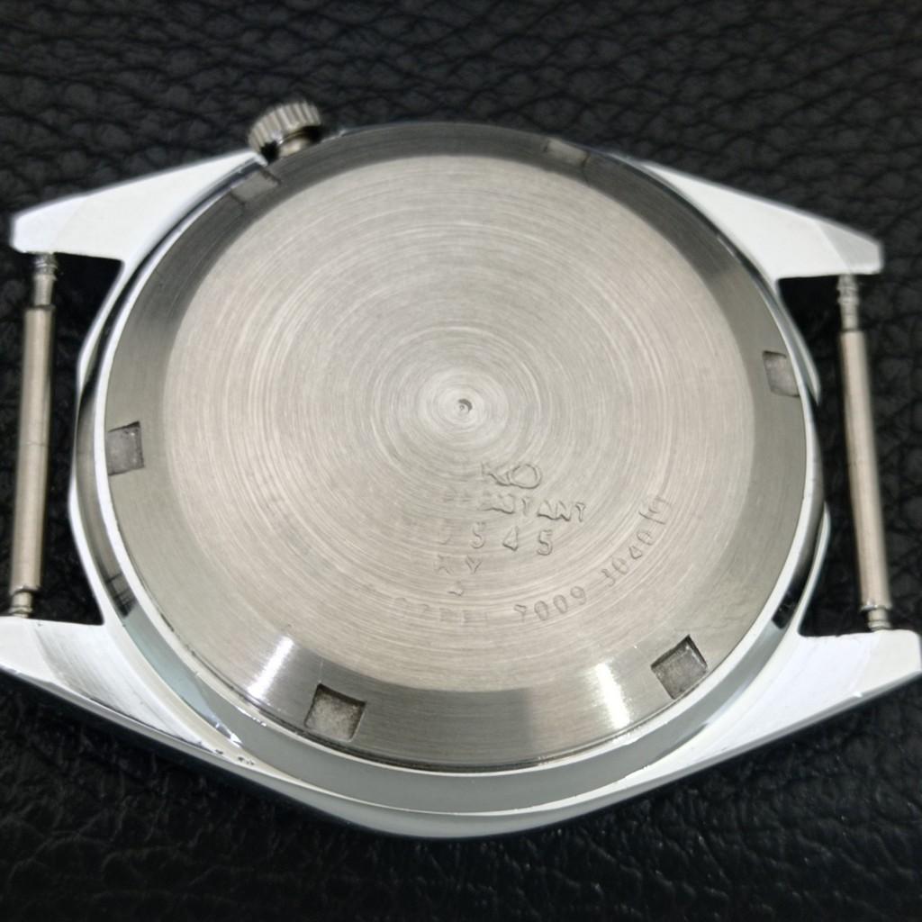 JAPAN VINTAGE REFURBISHED SEIKO AUTOMATIC 7009A MENS WHITE DIAL WATCH a445725-1