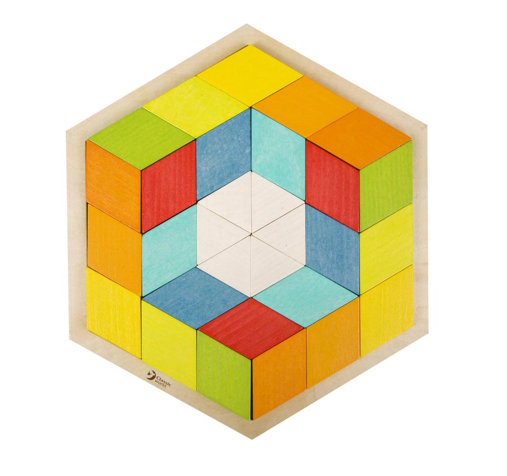 Classic World 3D Shape Wooden Observation Skills Exam Girls and Ages 3 and Kindergarten Entrance Birthday Educational Christmas Gift Puzzle, Puzzle,