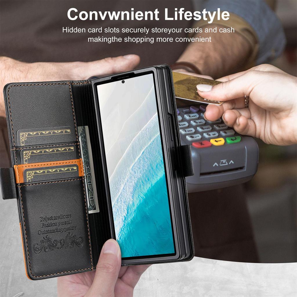 Magnetic Flip Card Slot Case for Samsung Galaxy Z Fold Series (3 to 7)