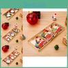 Charming Wooden Christmas Ornament Box With Cartoon Design For Festive Decor
