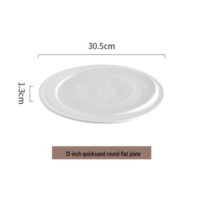ZISIZ Dessert Plating Flat Serving Plate