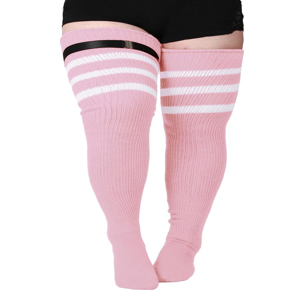 Plus Size Women's Compression Knee-High Socks - Extra Thick Over-the-Knee for Autumn/Winter