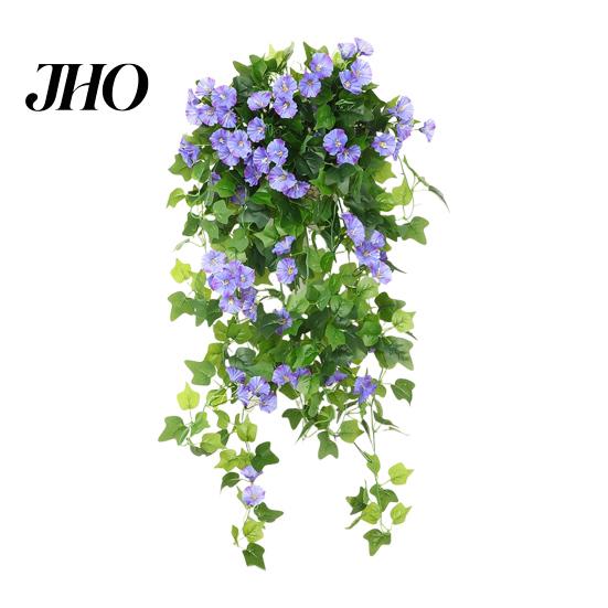 Künstliche Prunkwinde 44 Blüten Realistische Gefälschte Seiden-Petunienblumen UV-beständig Außen Dekoration Innen Garten Hof Wandbehang Kunstpflanzen Dekoration