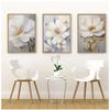 Abstract White Gold Flowers Canvas Modern Nordic Plant Posters And Prints Wall Art Pictures For Living Room Home Decor
