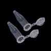 50Pcs 1.5 Ml Laboratory Transparent Micro Plastic Centrifuge Tubes With Snap Lid Container Lids For Laboratory Samples