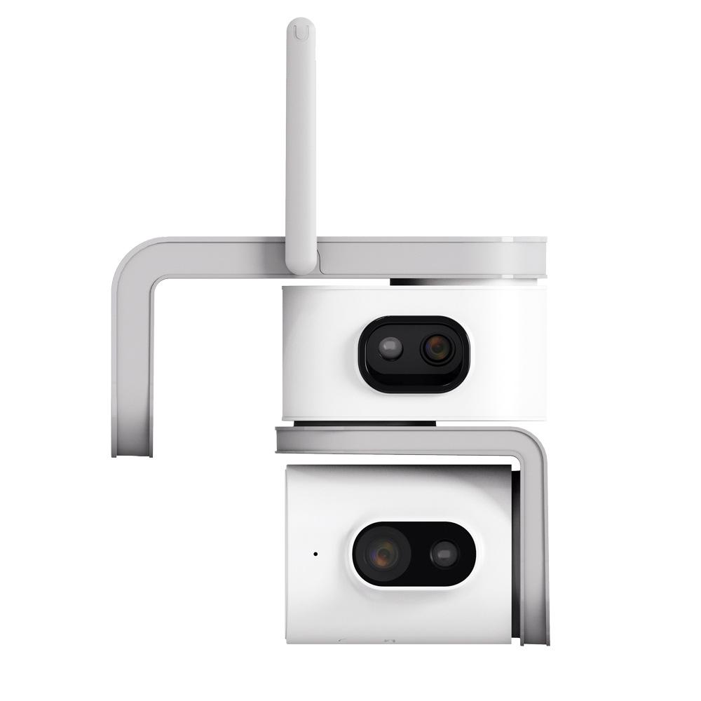 Wireless Dual-Screen Indoor Camera with HD and Dual-Light Night Vision for Remote Home Monitoring