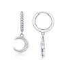 S925 Tremella Ring Moissanite New Long Earrings Jewelry