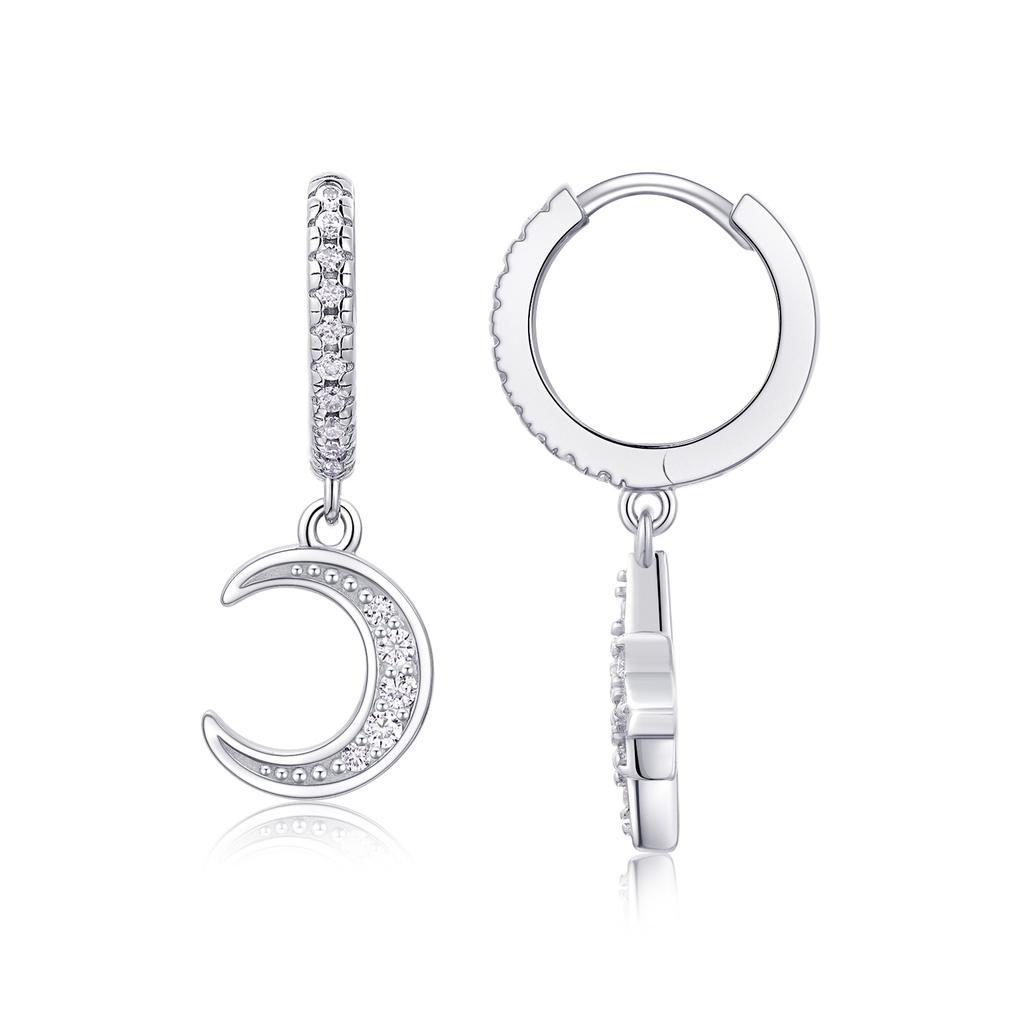 S925 Tremella Ring Moissanite New Long Earrings Jewelry