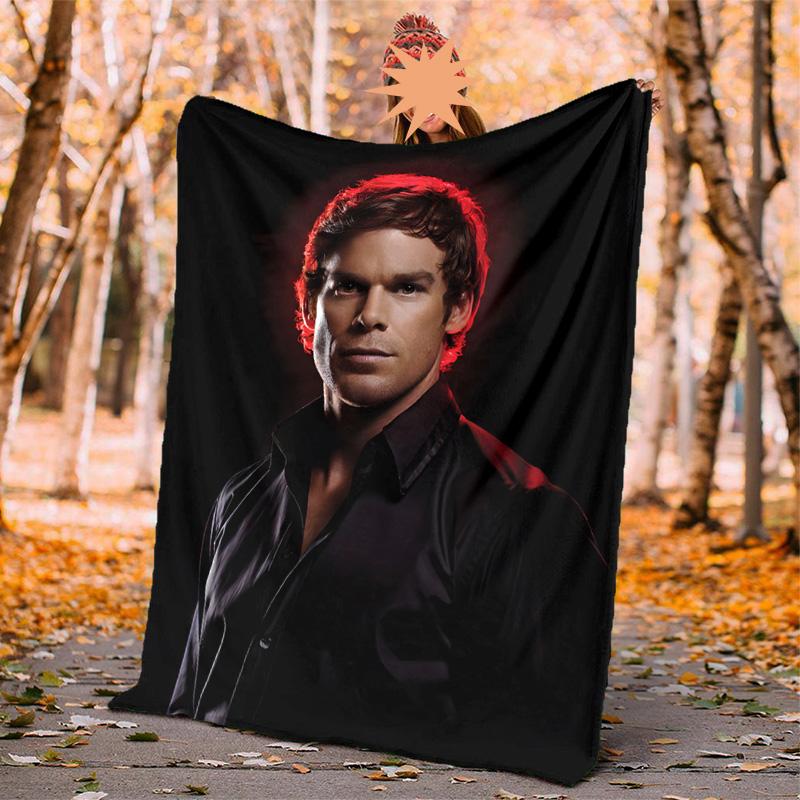 Dexter Flannel Blanket Soft Warm All-Season Throw, Design for Camping, Car Travel, Hiking Sofa, Bed, Office Perfect Gift for Parties
