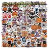 50/100Pcs Kawaii Halloween Ghost Skull Pumpkin Stickers Notebook Guitar Skateboard Waterproof Cute Decorative Sticker Toy