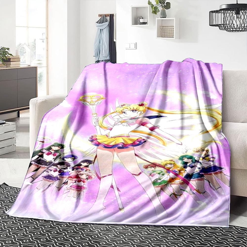 1Pc Superhero Girls' Adventure Blanket For Couch Bed Plush Cozy Fuzzy Blanket Super Soft Warm Blankets For Fall And Winter 0918243