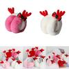 Adult Christmas Antler Shape Earmuff Outdoor Plush Ear Warmer Windproof for Girl