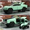 VKYA1 1/32 Tesla Cybertruck Modell 3 Modell S Modell X Modell Y Spielzeugauto Diecast Metall Off Road Sammlung Rückzieher Sound Licht Geschenk Junge