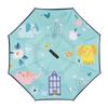 Children's umbrella Reverse umbrella Double-layer weather and rain umbrella Male and female hands-free primary school students cartoon