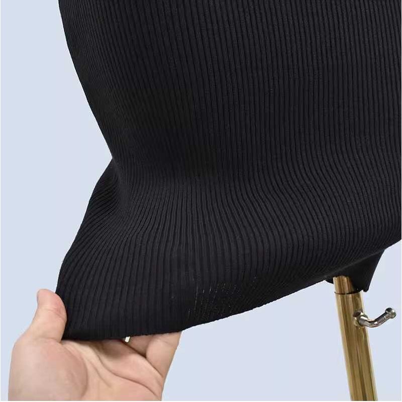 Niche Small round Neck off-the-Shoulder off-Shoulder Sleeveless Vest Dress Slim fit Sheath Soft Comfortable Knitted Skirt Women clothes