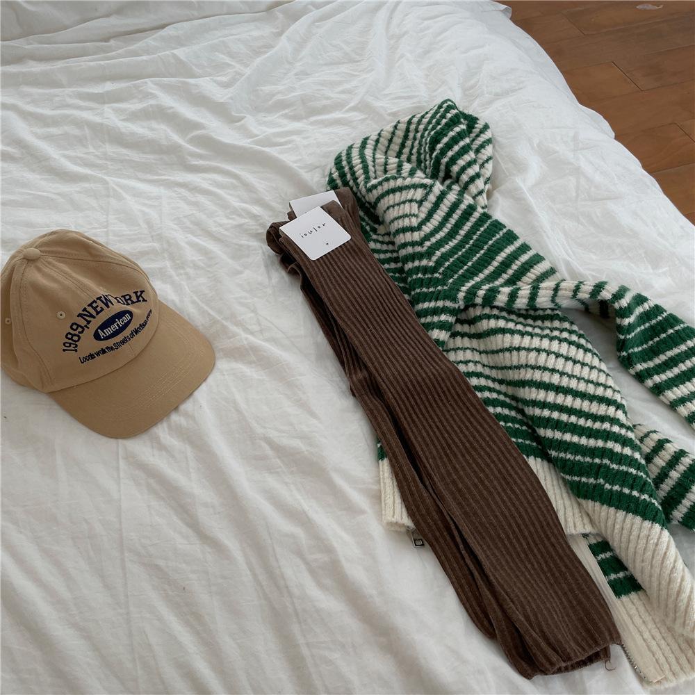 

Thick Over-The-Knee Socks Vertical Solid Color High Socks That Do Not Fall Off Calf Socks Double Needle Stocking Women One size fits all