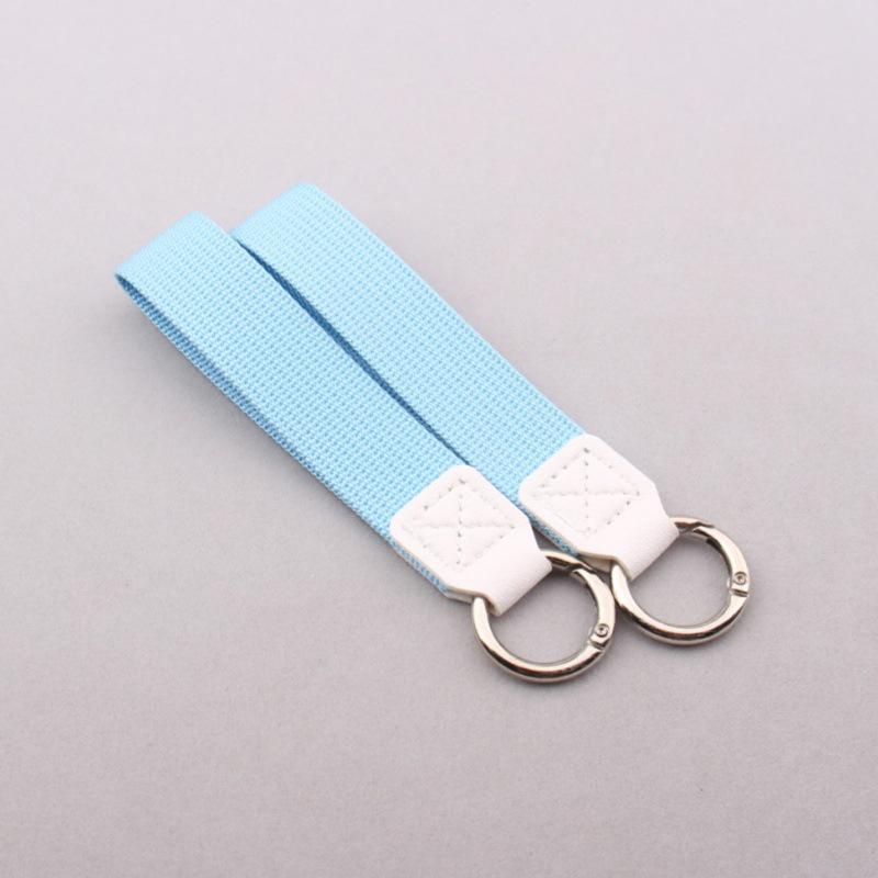 Portable Canvas Key Ring Lanyard Fashion Weave Strap Pendant for Bag Car Key Decor Teen Daily Commute Accessories