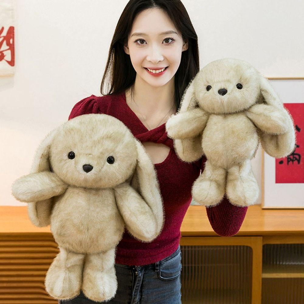 Soft Big Ear Rabbit Plush Toy Fluffy Stuffed Animals Rabbit Toy  Birthday Parties