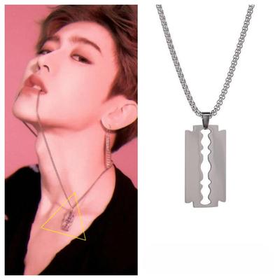 Cai Xukun Titanium Steel Necklace: Trendy Hip-Hop Disco Chain for Men and Women