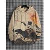 Cartoon Cat And Dinosaur 3d Print Graphic Hoodies Men Women Fashion Oversized Hoodie Sweatshirt Coat Women Sweats Animal Clothes