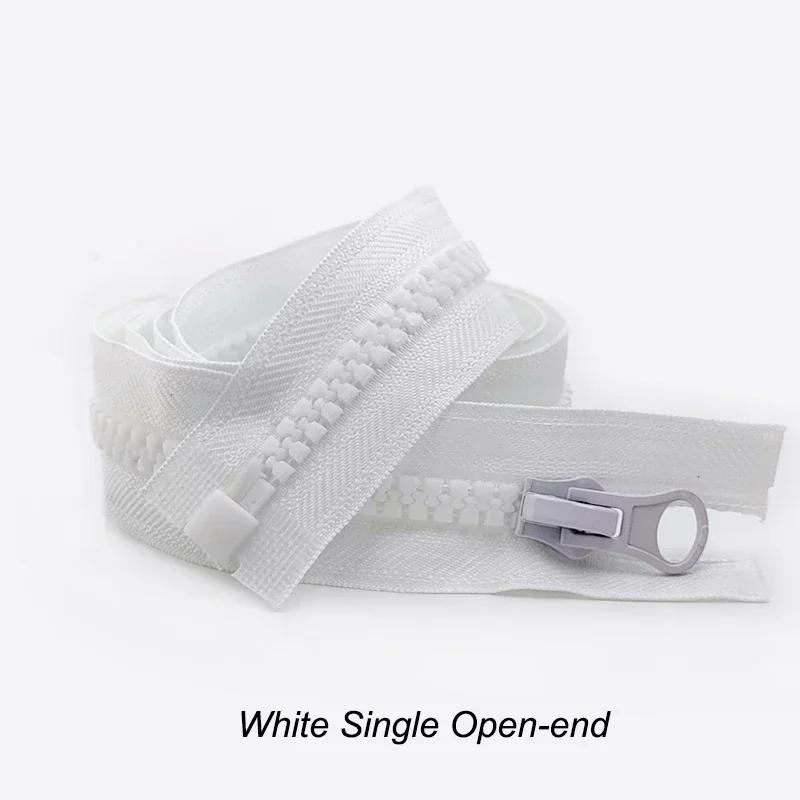 8# 60-500cm Harz Reißverschluss Doppel Schieber Reißverschlüsse Offenes Ende Langer Reißverschluss Zum Nähen Daunenjacke Zelt Bekleidung Reparaturset DIY Zubehör