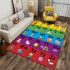 Alphabet Letters and Animals Educational Rug - Non-slip Rug Suitable for Living Room and Bedroom Sofas