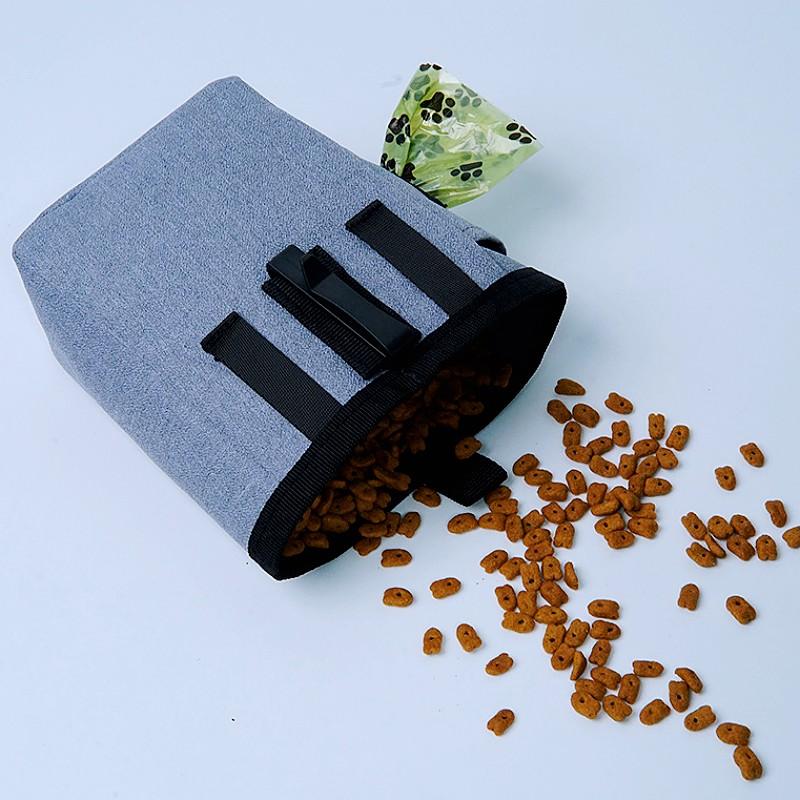 Dog Poop Bag Holder Hands Free Snack Bags Dog Poop Bag Dispenser Waterproof Snack Bags for Puppy Training with Belt Pet Supplies