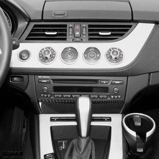 2Pcs For BMW Z4 E89 2009-16 Carbon Fiber Interior Below Radio Console Cover Trim