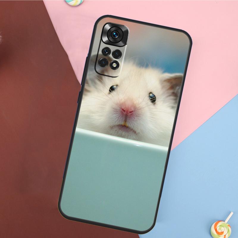 Cute Lovely Pet Hamster Cover For Xiaomi Redmi Note 14 13 Pro 12 11 9 10 9S 10S 11S 12S Redmi 14C 10C 12C 13C Case