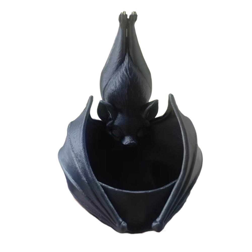 Creative Bat Shaped Flower Pot Gothic Style Bat Wing Flowerpot Unique Wall Plant Pot Garden Decor