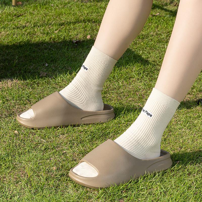 2025 smooth EVA coconut cool slippers, non-slip and thickened outer wear, indoor casual and durable wear